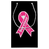 Brustkrebs-Bewusstsein Kleine Geschenktüte (Rückseite)