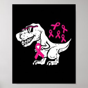 Brustkrebs-Bewusstsein Kleinkind Pink Ribbon Poster
