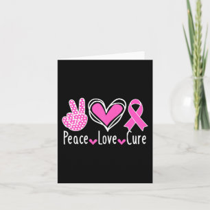 Brustkrebs-Bewusstsein Kostüm Pink Peace Liebe Cu Karte