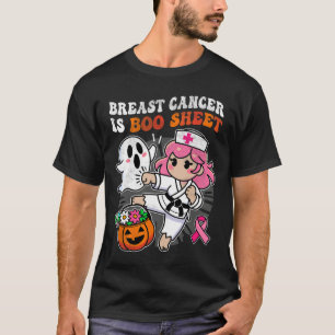 Brustkrebs-Bewusstsein Krankenschwester Karate Fig T-Shirt