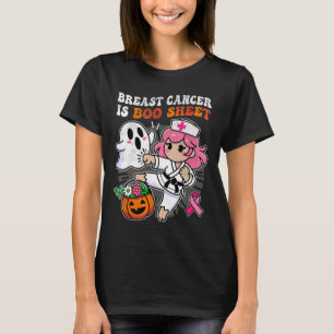Brustkrebs-Bewusstsein Krankenschwester Karate Fig T-Shirt