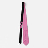 Brustkrebs-Bewusstsein Krawatte (Rückseite)