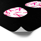 Brustkrebs Bewusstsein Leopard Retro I Won Women' Poster (Ecke)