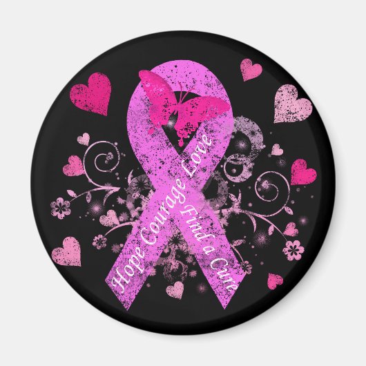 Brustkrebs-Bewusstsein Magnet (Vorne)