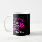 Brustkrebs-Bewusstsein Mama Brustkrebs-Krieger Kaffeetasse (Links)