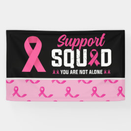 Brustkrebs-Bewusstsein mit rosa Band Banner