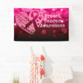 Brustkrebs-Bewusstsein mit rosa Band-Banner Banner (Insitu)