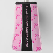 Brustkrebs-Bewusstsein mit rosa Band Golf Headcover (Rotieren 90)