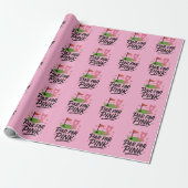 Brustkrebs-Bewusstsein mit rosa Band Herz Geschenkpapier (Ungerollt)