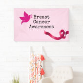Brustkrebs-Bewusstsein mit rosa RibbonBanner Banner (Insitu)
