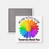 Brustkrebs-Bewusstsein Monat Band Geschenke Magnet (Vorderseite/Rückseite)