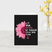 Brustkrebs-Bewusstsein Monat Blume Rosa Band W Karte (Gelbe Blume)