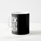 Brustkrebs-Bewusstsein Monat Krieger-Kampf-Surv Kaffeetasse (Vorderseite Links)