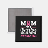 Brustkrebs-Bewusstsein Monat Mama eines Krieger-Bu Magnet (Vorderseite/Rückseite)
