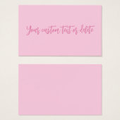 Brustkrebs-Bewusstsein Monat rosa benutzerdefinier (Vorne & Hinten)