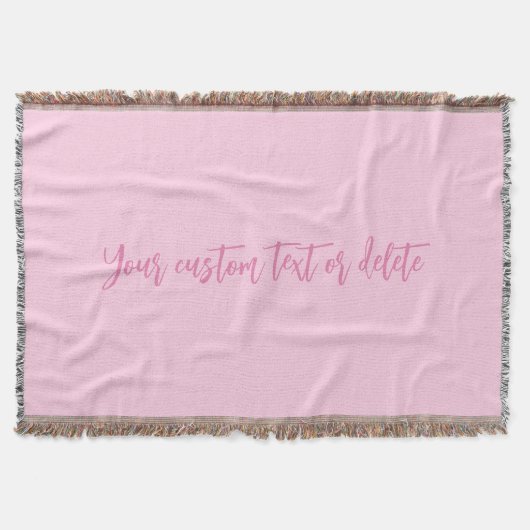 Brustkrebs-Bewusstsein Monat rosa benutzerdefinier Decke (Vorderseite)