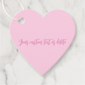 Brustkrebs-Bewusstsein Monat rosa benutzerdefinier Geschenkanhänger (Vorderseite)