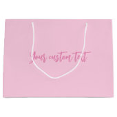 Brustkrebs-Bewusstsein Monat rosa benutzerdefinier Große Geschenktüte (Vorderseite)