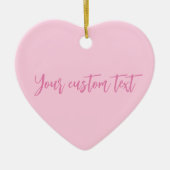 Brustkrebs-Bewusstsein Monat rosa benutzerdefinier Keramik Ornament (Vorne)