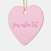 Brustkrebs-Bewusstsein Monat rosa benutzerdefinier Keramik Ornament (Links)