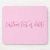 Brustkrebs-Bewusstsein Monat rosa benutzerdefinier Mousepad (Vorne)