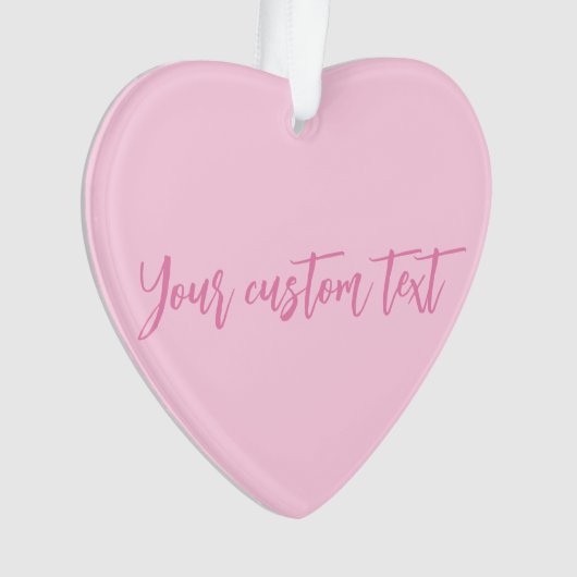 Brustkrebs-Bewusstsein Monat rosa benutzerdefinier Ornament (Vorderseite)