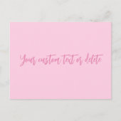 Brustkrebs-Bewusstsein Monat rosa benutzerdefinier Postkarte (Vorderseite)