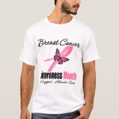 Brustkrebs-BEWUSSTSEIN Monat T-Shirt (Vorderseite)