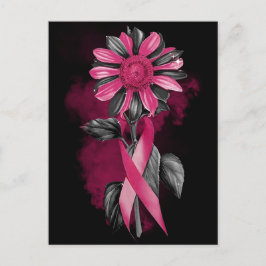 Brustkrebs Bewusstsein Monat Überleben Krieger bla Feiertagspostkarte