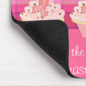 Brustkrebs-Bewusstsein Mousepad (Ecke)