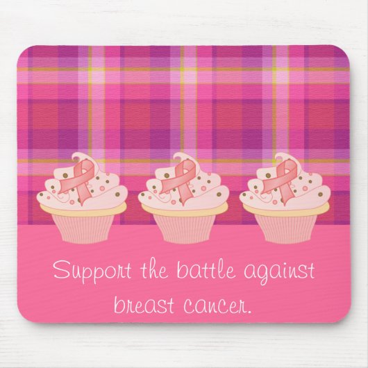 Brustkrebs-Bewusstsein Mousepad (Vorne)