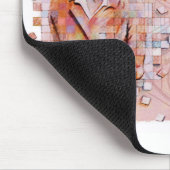 Brustkrebs-Bewusstsein Mousepad (Ecke)