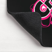 Brustkrebs-Bewusstsein Mousepad (Ecke)