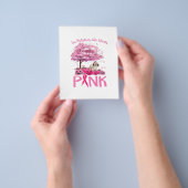 Brustkrebs-Bewusstsein Oktober tragen wir rosa mit Flyer (Gruppe)