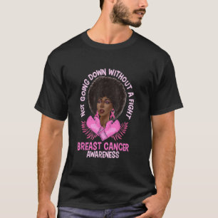 Brustkrebs Bewusstsein Pink American Afro T-Shirt