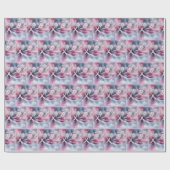 Brustkrebs-Bewusstsein Pink Ribbon Abstrakt Geschenkpapier (Flach)