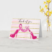 Brustkrebs-Bewusstsein Pink Ribbon denken Sie an S Karte (Gelbe Blume)