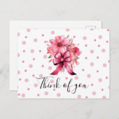 Brustkrebs-Bewusstsein Pink Ribbon denken Sie an S Postkarte (Vorne/Hinten)