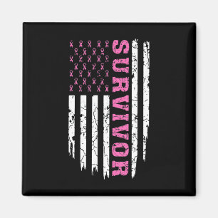 Brustkrebs Bewusstsein Pink Ribbon Überlebende Ame Magnet