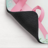 Brustkrebs-Bewusstsein Pink Ribbons and Daisis Mousepad (Ecke)