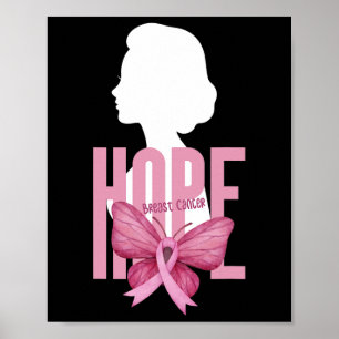 Brustkrebs Bewusstsein Pink Unterstützung Brustkre Poster