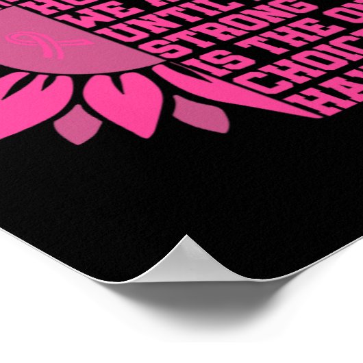 Brustkrebs-Bewusstsein Poster (Ecke)