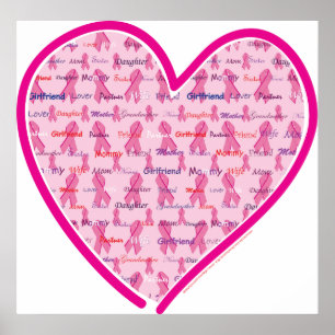 Brustkrebs-Bewusstsein Poster