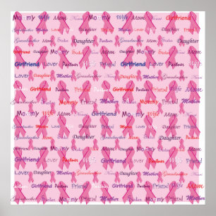 Brustkrebs-Bewusstsein Poster