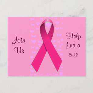 Brustkrebs-Bewusstsein Postkarte