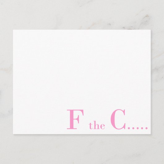 Brustkrebs-Bewusstsein Postkarte (Vorderseite)