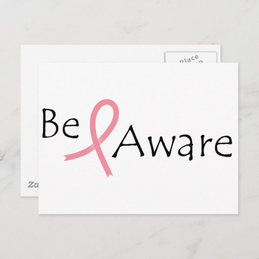 Brustkrebs-Bewusstsein Postkarte (Vorne/Hinten)
