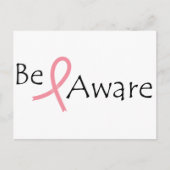 Brustkrebs-Bewusstsein Postkarte (Vorderseite)