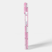 Brustkrebs-Bewusstsein - Quilt-Muster - Fall Case-Mate iPhone Hülle (Rückseite / Links)