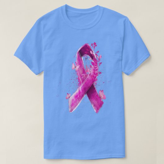Brustkrebs-Bewusstsein Ribbon rosa im Oktober wir T-Shirt (Design vorne)
